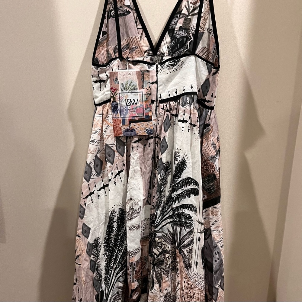 Isla & White bohemian resort maxi dress nwt Ophelie Dress Galerie Blanc wedding - Picture 10 of 12